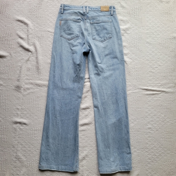 PAIGE Light Blue Flare & Wide Leg Jeans - Picture 2 of 14